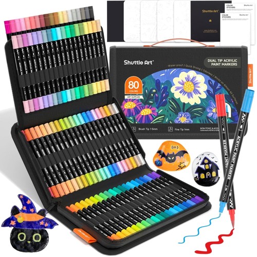 Acrylstifte set pinsel - 80,