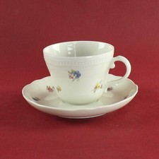 Kaffeetasse & Untertasse Seltmann Weiden Alt Dresden Streublumen
