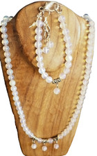 3 er SchmuckSet, Mondstein