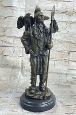 Indianer Navajo Indianer Mit Adler Skulptur IN Museum Qualität Kunst