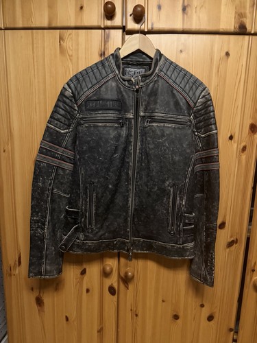 Affliction herren lederjacke - affliction,