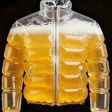 Biergefüllte Jacke mit