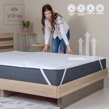 Molton-Matratzenauflage | wasserdicht | Oberstoff 100% Baumwolle | kochfest