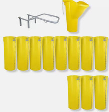 Schüttrutschen, Schüttrohre, Bauschutt, Fallhöhe 12-13 Meter über Container, 