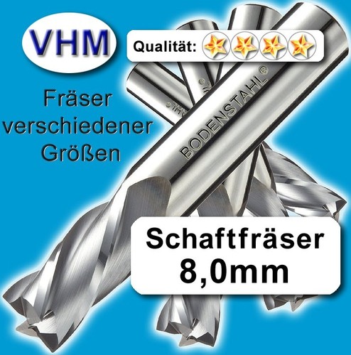 Schaftfräser 8mm - , f