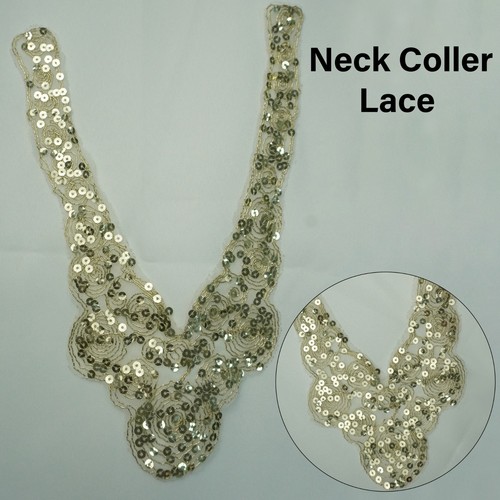 Hell gold pailletten - netz, hals