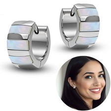 Klapp-Creolen aus Edelstahl