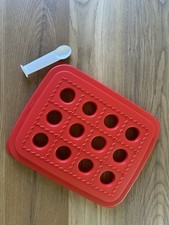 Tupperware Big Snack Ravioli Maker, Teigtaschen, Form mit Löffel, rot,