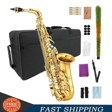 Golden Alto Saxophone Eb Flat