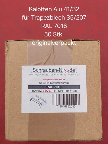 Kalotten für trapezblech - trapezblech, alu
