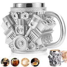 Robuster Edelstahlbecher V8