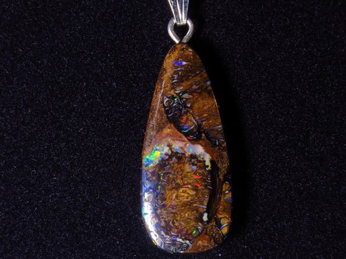 Boulder opal anhänger - anhänger, koroit