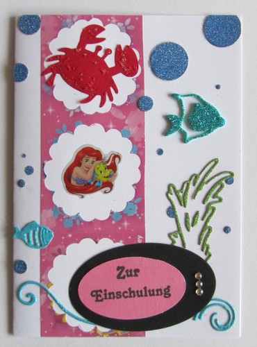 Karte arielle einschulung - 3d,