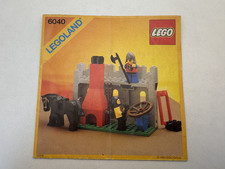 LEGO ® Bauanleitung Legoland 6040 Blacksmith Shop Ritt Instruction ungelocht 296