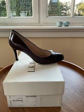 Damenschuhe, LK.Bennett, Gr. 37, Aubergine/schwarz