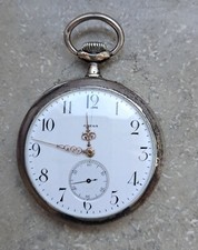 OMEGA schöne frühe Herren  Taschenuhr aus Silber um 1900 RAR Laufen!