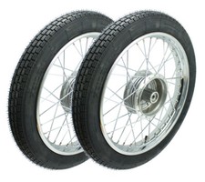 2 Räder Rad Felge verchromt