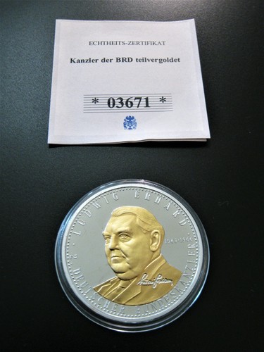 Medaille ludwig erhard pp - medaille,
