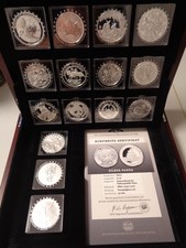 F 15 Fabulous 15 - Sammlung mit allen 15 Unzen in Silber, PL aus 2018