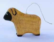 1 Holz Anhänger  - Schaf -