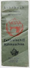 Nähmaschine Vesta / Lehrbuch