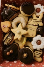 Handgefertigte Weihnachtsplätzchen