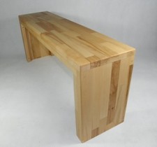 Garderobenbank Buche Holz Handarbeit Holzbank Flurbank Sitzbank Tisch Blumenbank