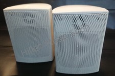 13cm 2 Wege Stereo aktiv wireless Bluetooth Lautsprecher Paar weiss, Wandhalter