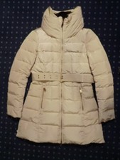 Zara Basic Daunenjacke lang, Gr. S, Damen, 2 RV-Taschen, mit Kapuze, Winter,