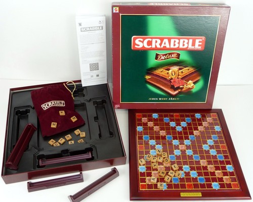Mattel scrabble deluxe - scrabble,