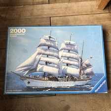 Puzzle Ravensburger 2000 Teile 3-Mast-Bark Segelschiff Von 1985