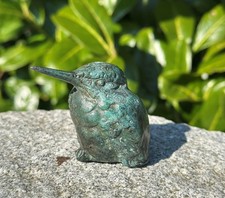 Bronzefigur kleiner eisvogel - kleiner,