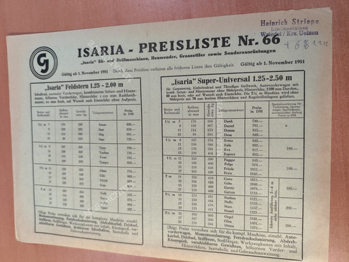 Isaria preisliste 66 - isaria,