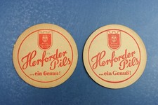 Bierdeckel Herforder Pils Gold Bock Edel Export Malzbier Brauerei Sammlung antik