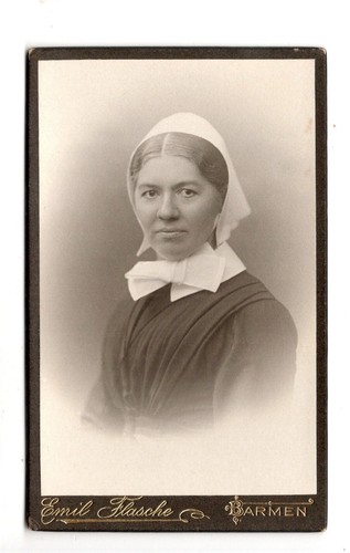 Cdv foto diakonisse - diakonisse, 1910