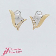 Ohrstecker mit 12 brillanten - ohrstecker,