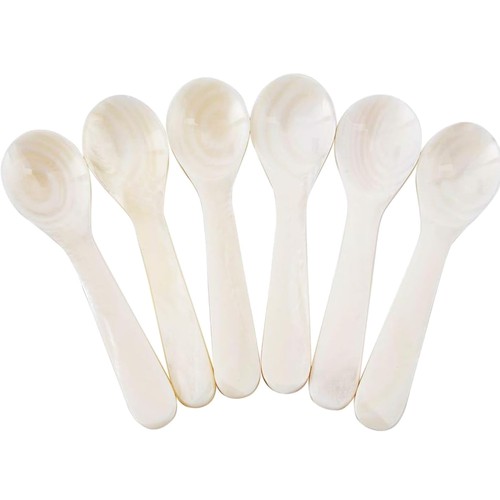 Perlmutt kaviarlöffel set - kaviarlöffel, 6