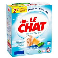 Le Chat Sensitive Waschmittel Vollwaschmittel Aloe Vera Marseille-Seife 25 Wäsch