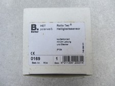 BERKER 0169 Rollo Tec Helligkeitssensor HET Polarweiß Rollotec 2m + Stecker