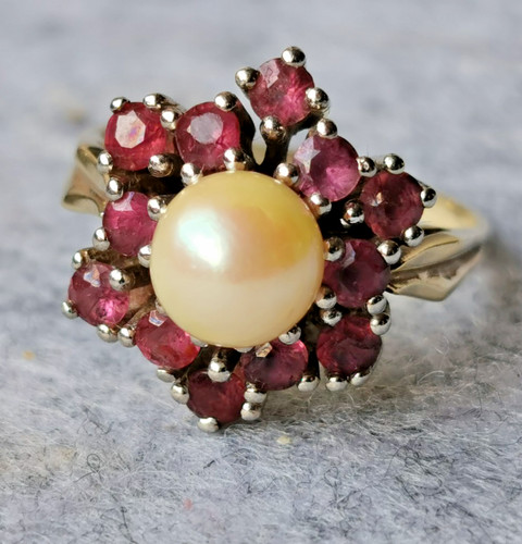 Antiker goldring gelbgold - goldring,
