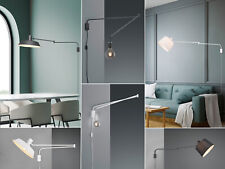 Wandleuchten mit langem Schwenkarm & Stecker für über Esstischlampen Couchtisch