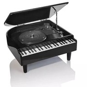 Piano Plattenspieler Lautsprecher Bluetooth Plattenspieler in Klavieroptik  Neu