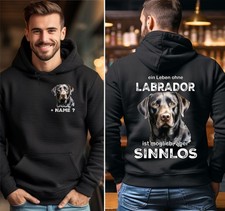 Labrador Pullover Kapuzenpullover Bekleidung Hunde Jagdhund Training 23