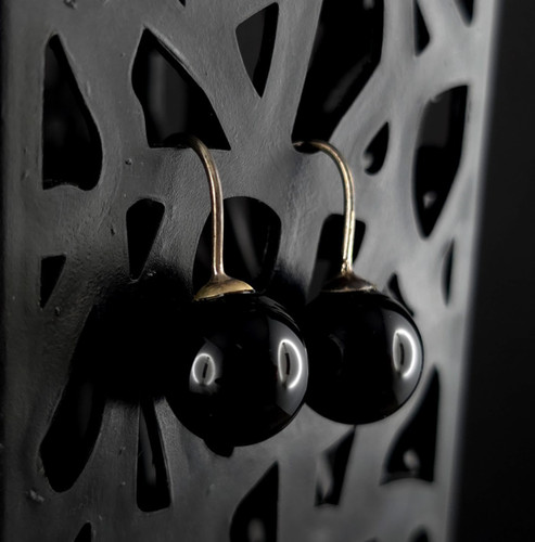 Ohrringe silber sterling - sterling, onyx
