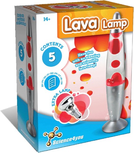 Science4you lava lampe - lava-lampe, rot