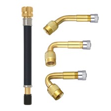 Ventilverlängerung 45° 90° 135° Grad 140mm Gummi flexibel Auto Motorrad Schrader