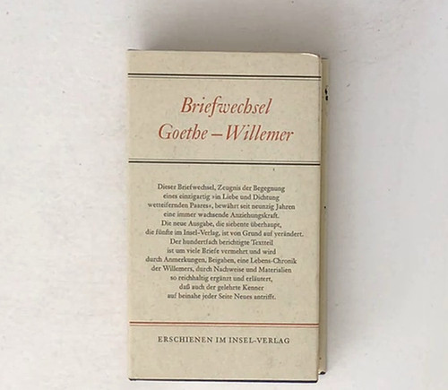 Goethe marianne jakob - goethe, j.