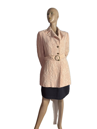 Zartrosa brokatjacke mit - zartrosa,