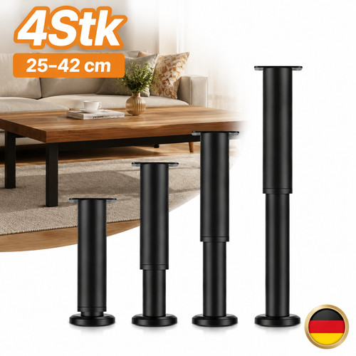 Möbelbeine stahl stück - stahl, 4