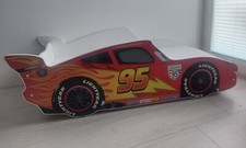 Auto Kinderbett*Cars-Lightning McQueen*70x140cm*Rausfallschutz*Lattenrost